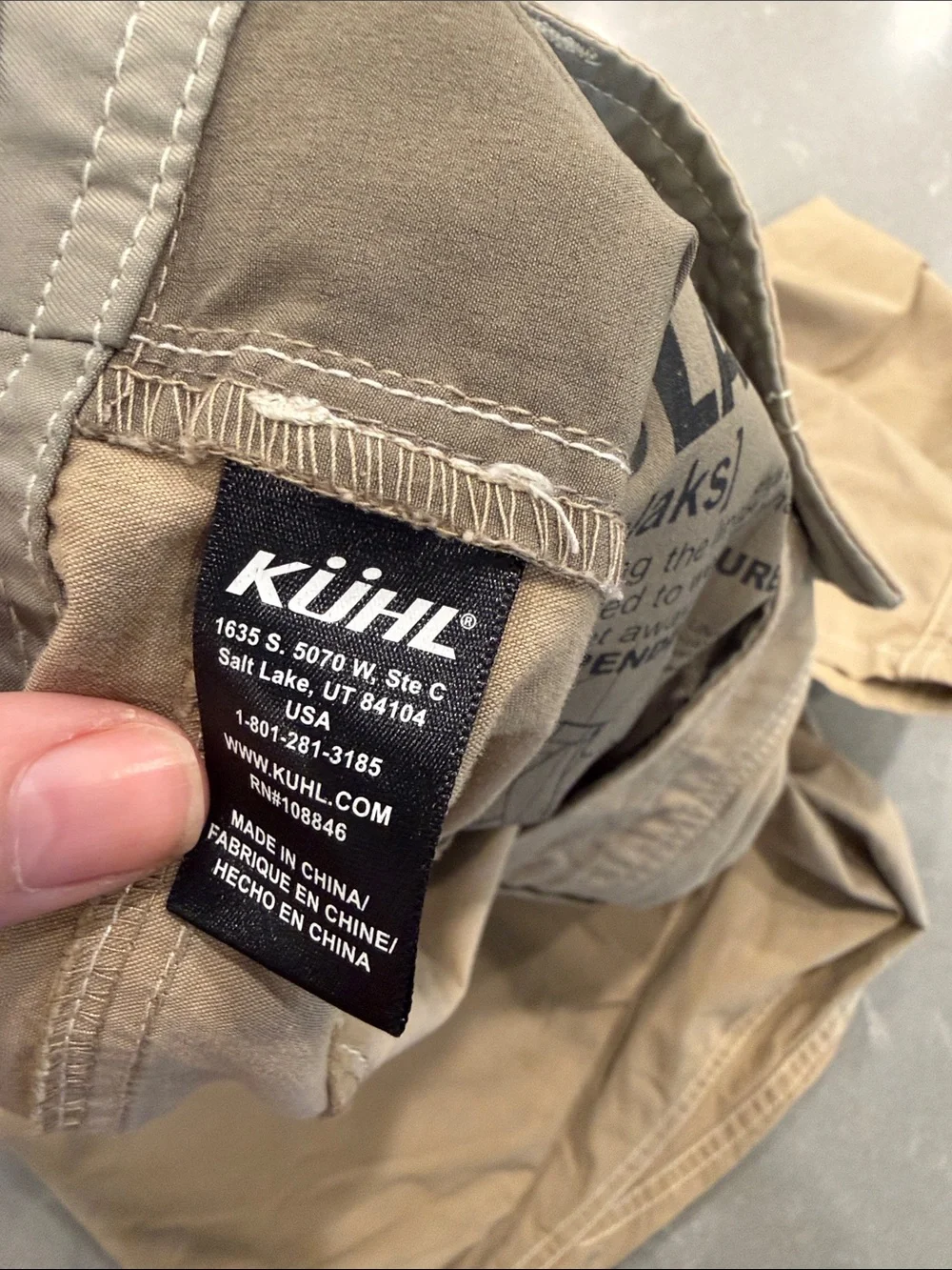 Kuhl Men's Khaki/Tan Chino Pants